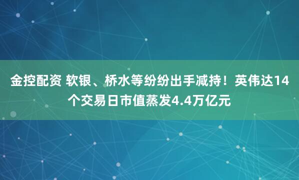 金控配资 软银、桥水等纷纷出手减持！英伟达14个交易日市值蒸发4.4万亿元
